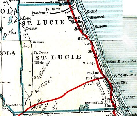 Map Of St Lucie County Florida United States Map