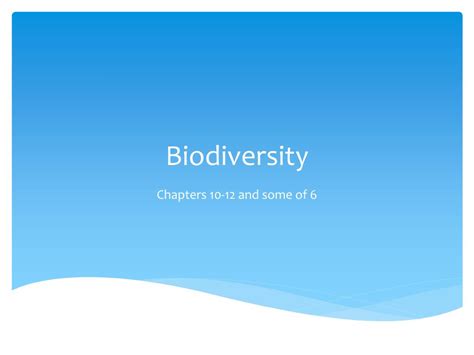 Ppt Biodiversity Powerpoint Presentation Free Download Id1927628
