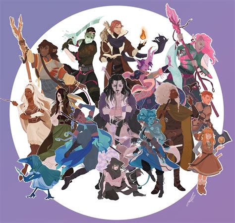 The Mighty Nein Critical Role Art Print Etsy