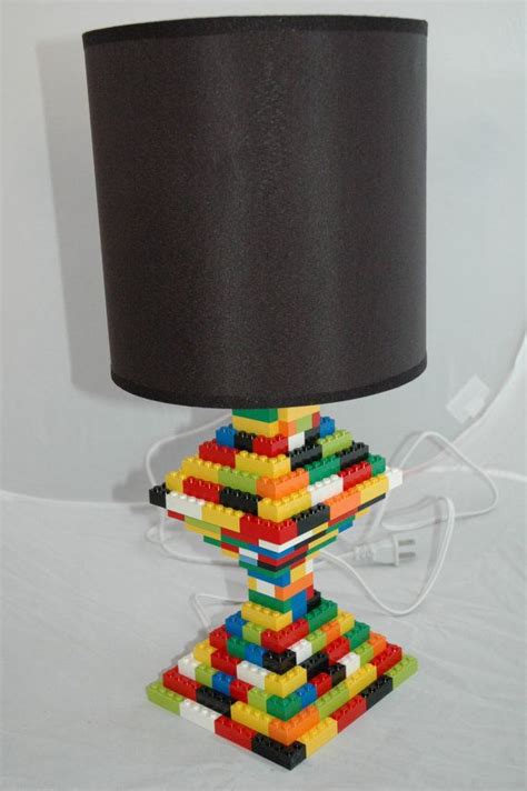 Custom Multi Color Classic Table Lamp Made With Lego Elements Etsy