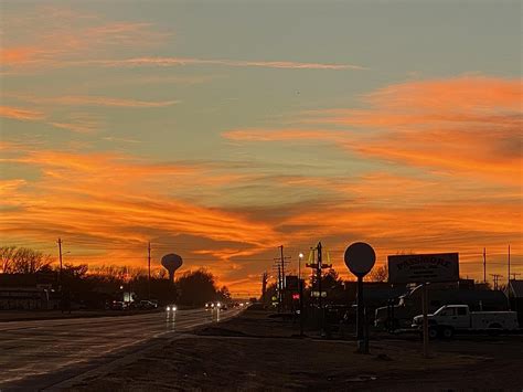 Sunset In Southwest Kansas Hugoton Hermes News