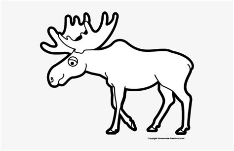 Download Cute Moose Clipart Black And White Black And White Clip Art