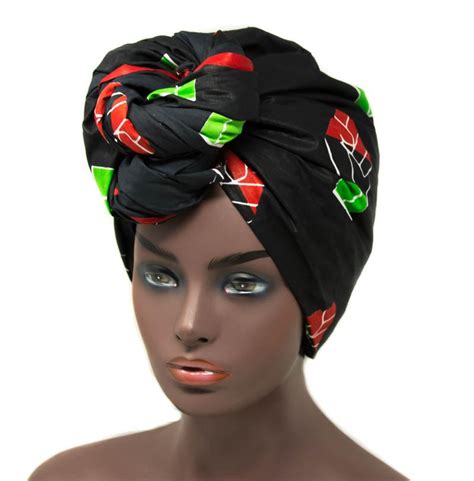 Black African Fabric Head Wraps Turban Ht342 Tess World Designs