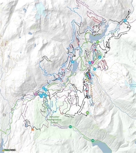 Whistler Blackcomb Mountain Bike Park Resort Map Ubicaciondepersonas