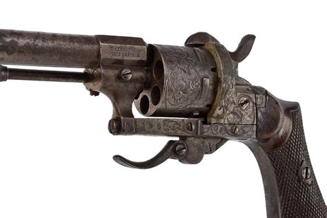 An Engraved Lefaucheux Pinfire Revolver Barnebys