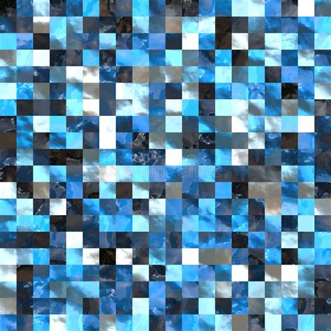 Blue Big Tiles Stock Illustration Illustration Of Seamlessly 7213116