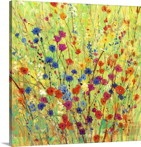Wildflower Patch I Wall Art Canvas Prints Framed Prints Wall Peels