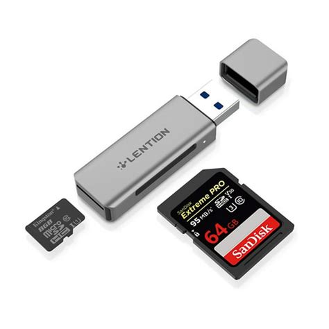 Lention Usb 30 To Sdmicro Sd Card Reader Type A Dual Memory Card