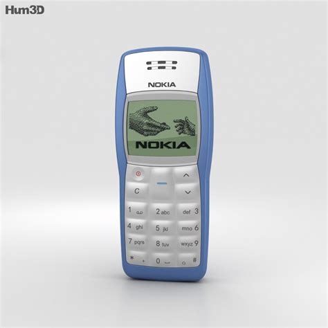 Nokia 1100 Blue 3d Model Electronics On Hum3d