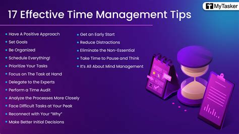 17 Time Management Tips For Entrepreneurs Infographic
