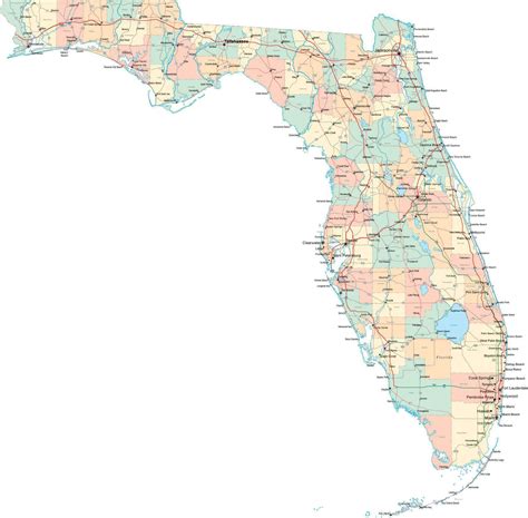 Detailed Political Map Of Florida Ezilon Maps Map