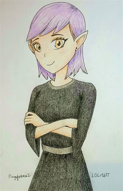 Purple Hair Amity Anime Style By L0lm4tt On Deviantart