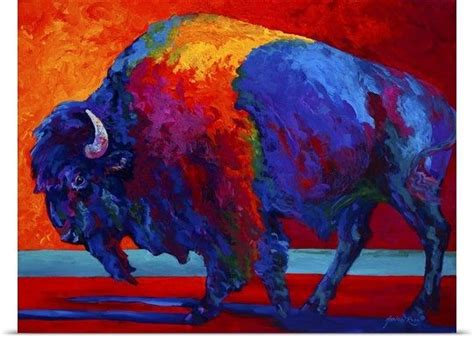 Abstract Bison In 2021 Canvas Art Bison Art Art Prints