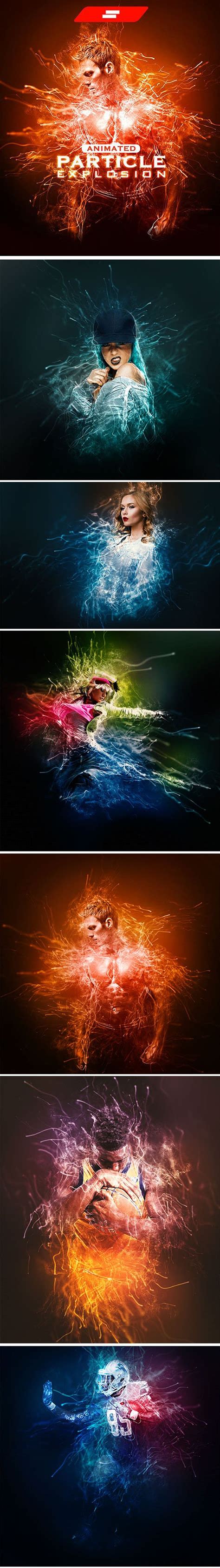 Graphicriver  Animated Particle Explosion Photoshop Action