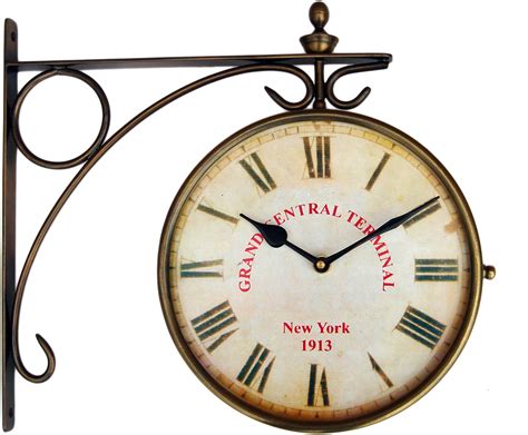Antique Brass Ny 1913 Grand Central Train Station Clock Antique