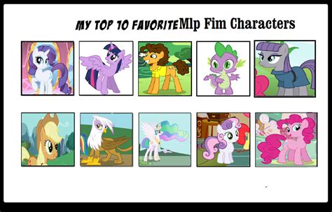 My Top 10 Favorite Mlp Fim Characters By Keyblademagicdan On Deviantart
