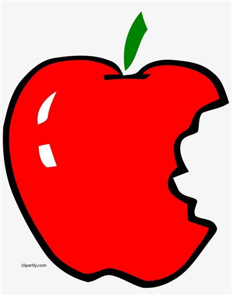 Apl Bite Apple Clipart Png Bitten Apple Clip Art Png Image