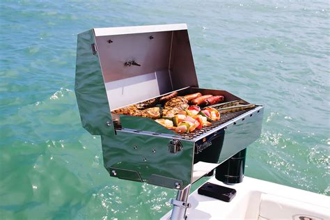 Either way, you can fan the flames, flip and smoke away all season long. KUUMA Marine - Boat Grill Stow N' Go 160 Gas Grill with ...