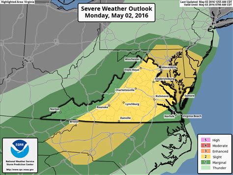 Severe Weather Is Possible This Afternoon Across The Fredericksburg