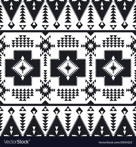 Southwest American Indian Aztec Navajo Pattern Vector Image
