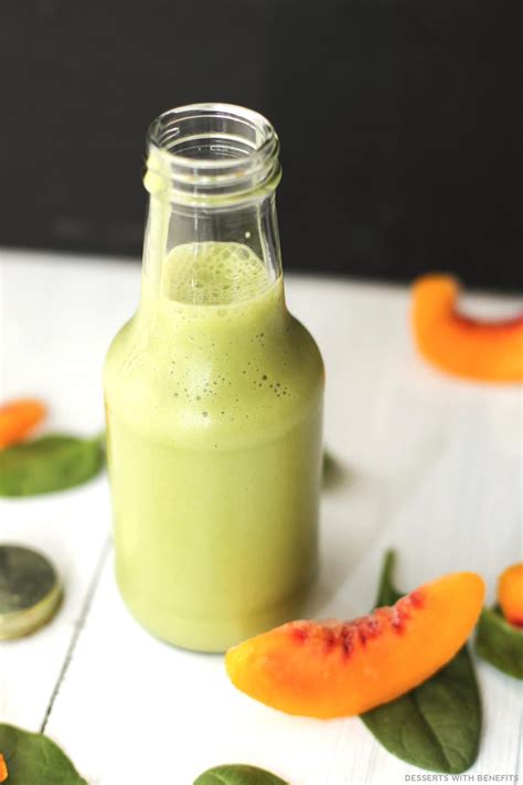 Desserts With Benefits Healthy Green Peach Lassi (no sugar ...