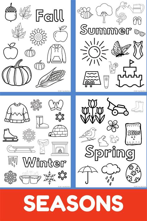 Free Four Seasons Coloring Pages To Learn About Weather Artofit