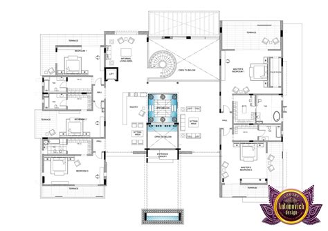 Modern Villa Design Plan Luxury Villa Floor Plan In Uae Leave A