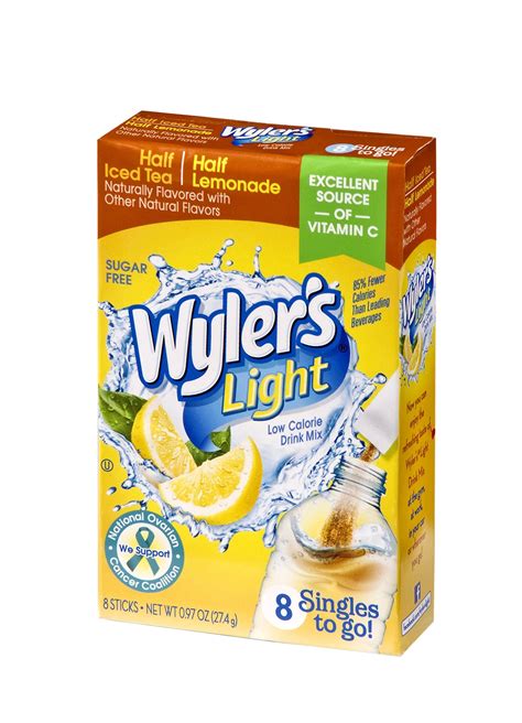 Wylers Light Singles To Go Powder Packets Water Drink