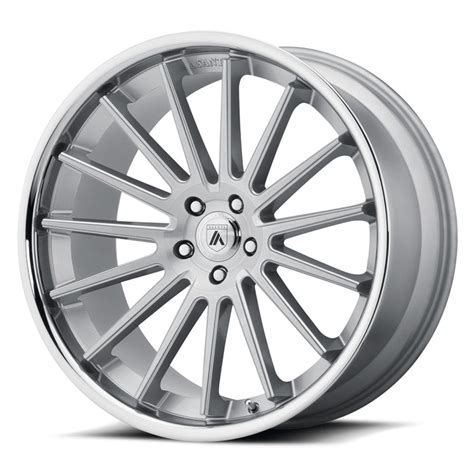 Asanti Wheels Abl 24 Beta Brushed Silver Chrome Lip Wheelplususa
