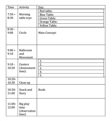 See more ideas about teacher observation, teaching, reading classroom. FREE 10+ Sample Preschool Lesson Plan Templates in Google ...