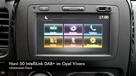 Infotainment Check Navi 50 Intellilink Im Opel Vivaro Youtube