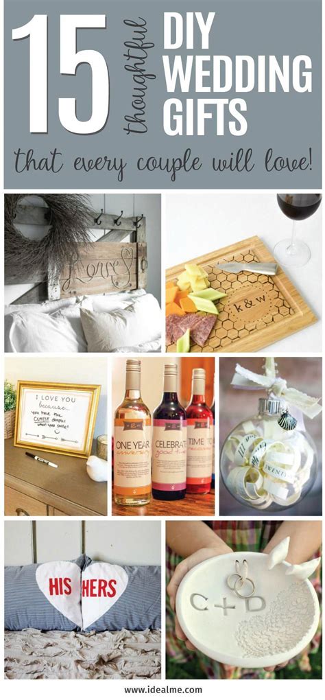 Thoughtful DIY Wedding Gifts That Every Couple Will Love Ideal Me