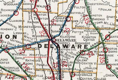 delaware county ohio 1901 map sunbury galena condit kilbourne lewis center ashley