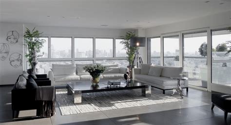 Modern White And Gray Apartment Interior Design By