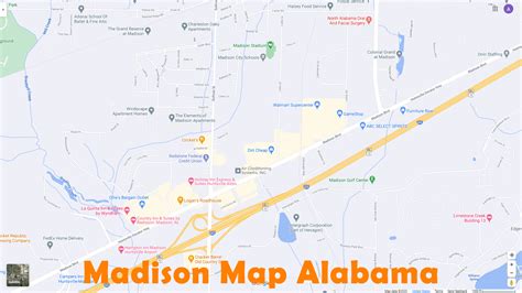 Madison Alabama Map