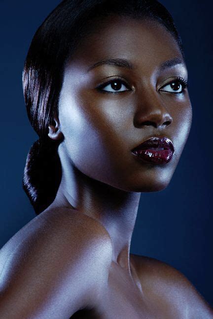red lipstick beautiful black women dark skin beauty dark beauty