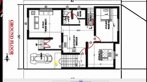 30x45 Ft West Facing House Plan Youtube