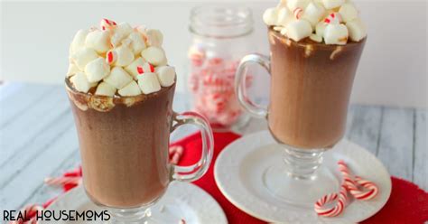 Spiked Peppermint Hot Chocolate ⋆ Real Housemoms