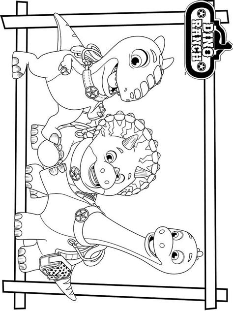 Dino Ranch coloring pages