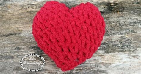 Beautiful Crochet Stuffed Heart Free Pattern Nickis Homemade Crafts