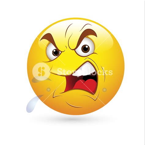 Smiley Emoticons Face Vector Angry Expression Royalty Free Stock