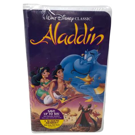 Nip Aladdin Black Diamond Vhs Walt Disney Classic Movie Sealed Picclick