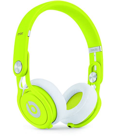 Beats By Dre Mixr Limited Edition Neon Yellow Headphones Zumiez