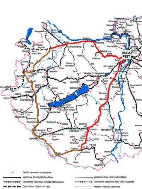 Using by magyarország vasúti árufuvarozási térképe and the database of hungarian rail. Dunántúl Térkép