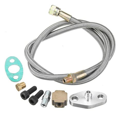 Braided Oil Feeding Line And Fittings For Rb25det And 1jzgte Engines