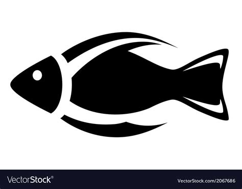 Isolated Icon Fish Symbol Royalty Free Vector Image