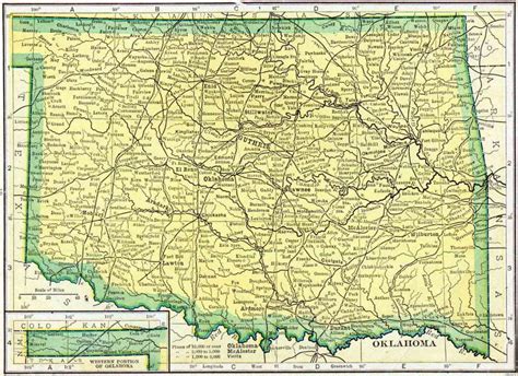 1910 Oklahoma Census Map Access Genealogy