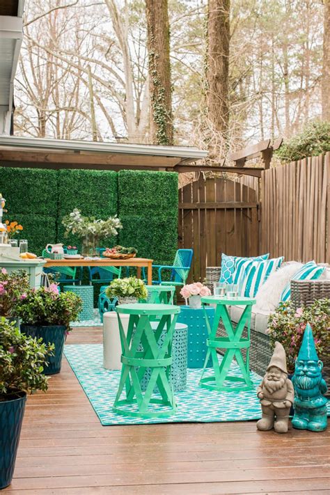 It's quite a dramatic change and one that has been a long time coming. Colorful Outdoor Patio With Spring Decor | HGTV