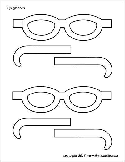 Free Printable Eyeglass Template