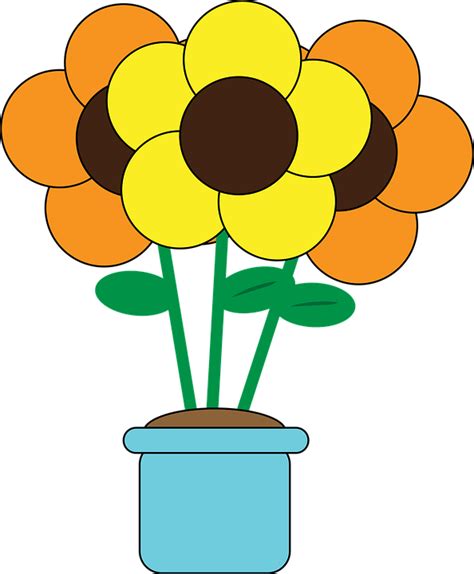 Kukat Flower Pot Puutarhanhoito Ilmainen Vektorigrafiikka Pixabayssa